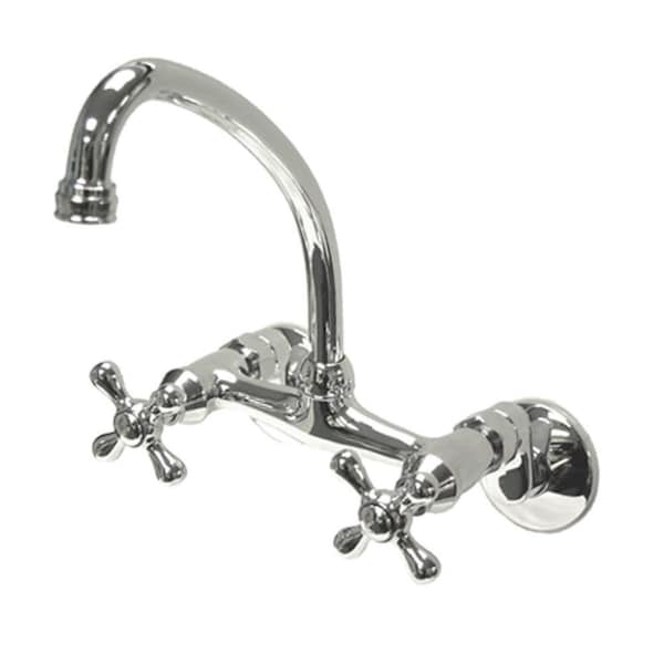 KS214M 6-Inch Adjustable Center Wall Mount Kitchen Faucet